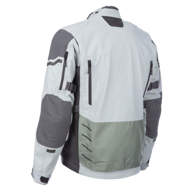 Veste moto adventure Klim Badlands Pro - Gris Monument High Rise