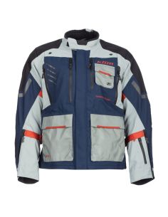 Veste moto adventure Klim Carlsbad - Bleu Rouge oxide