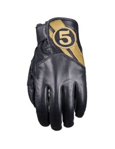 Gants moto vintage Five Texas Evo - Noir Or