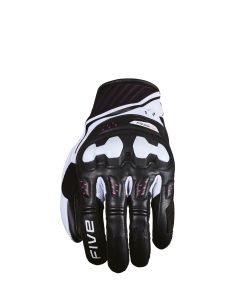 Gants moto femme route Five RS2 Evo 2 Woman - Noir Blanc Rose