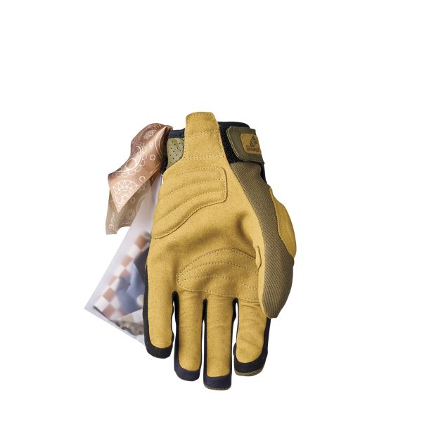 Gants moto femme vintage Five Scrambler Woman - Kaki Beige