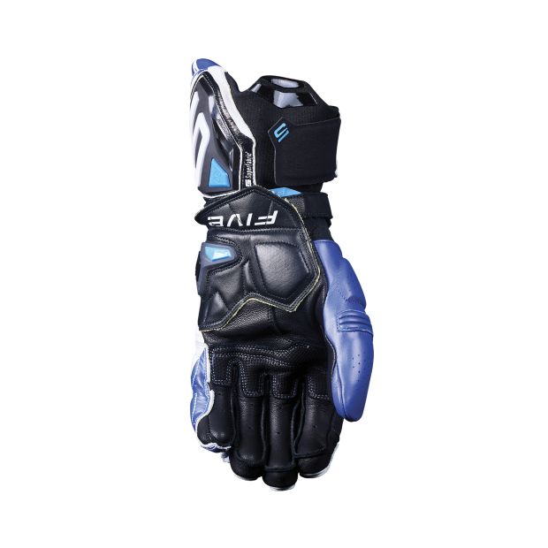 Gants moto sport Five RFX1 Evo - Blanc Bleu