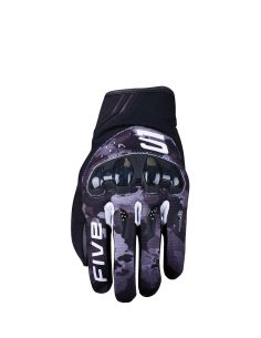 Gants moto sport Five RSX - Camo Noir Blanc