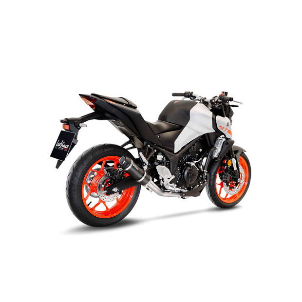 Ligne d'échappement complète LEOVINCE GP CORSA EVO carbone - YAMAHA 250 YZF-R25 2014-2018 / 300 MT-03 - 300 YZF-R3 2015-2020