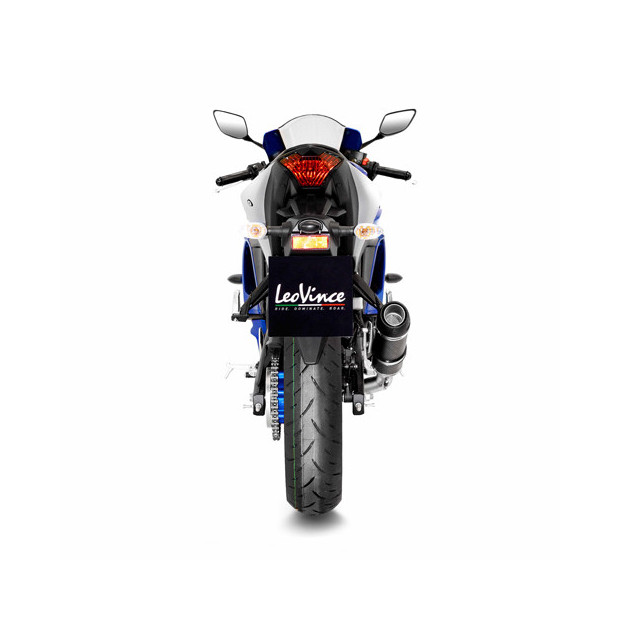 Ligne d'échappement complète LEOVINCE GP CORSA EVO carbone - YAMAHA 250 YZF-R25 2014-2018 / 300 MT-03 - 300 YZF-R3 2015-2020
