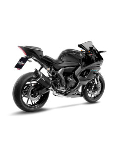 Ligne d'échappement complète LEOVINCE SBK FACTORY S noir en inox / carbone - YAMAHA 700 YZF-R7 2025-2026 2