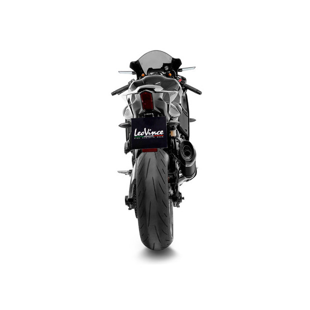 Ligne d'échappement complète LEOVINCE SBK FACTORY S noir en inox / carbone - YAMAHA 700 YZF-R7 2025-2026