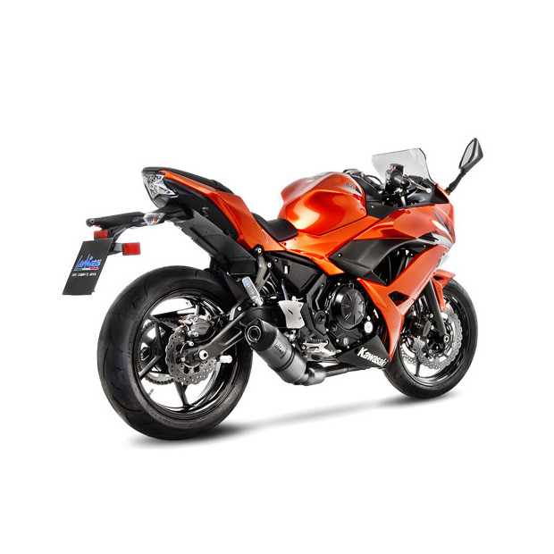 Ligne d'échappement complète LEOVINCE SBK LV ONE EVO inox / carbone - KAWASAKI 650 NINJA - 650 Z 2017 - 2020