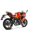 Ligne d'échappement complète LEOVINCE SBK LV ONE EVO inox / carbone - KAWASAKI 650 NINJA - 650 Z 2017 - 2020