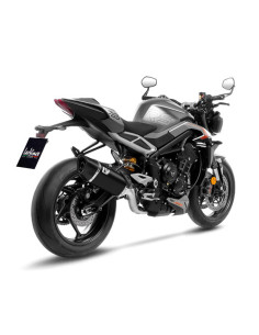 Ligne d'échappement complète LEOVINCE SBK LV-14R Black Edition inox / carbone - TRIUMPH 765 STREET TRIPLE R / RS 2023 - 2024 2