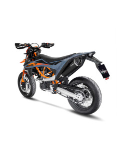 Ligne d'échappement complète LEOVINCE SBK NERO en inox / carbone - GAS GAS 700 SM 2022-2024 / KTM 690 SMC - ENDURO 2019-2024 2