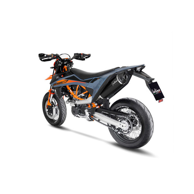 Ligne d'échappement complète LEOVINCE SBK NERO en inox / carbone - GAS GAS 700 SM 2022-2024 / KTM 690 SMC - ENDURO 2019-2024