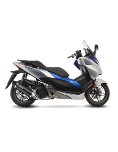 Ligne d'échappement complète LEOVINCE SBK NERO en inox / carbone - HONDA 125 FORZA 2017 - 2020