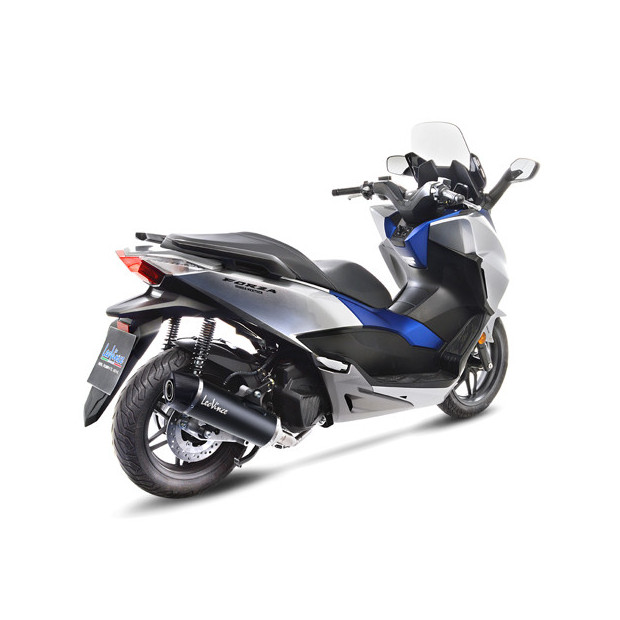 Ligne d'échappement complète LEOVINCE SBK NERO en inox / carbone - HONDA 125 FORZA 2017 - 2020