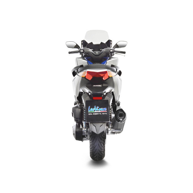 Ligne d'échappement complète LEOVINCE SBK NERO en inox / carbone - HONDA 125 FORZA 2017 - 2020