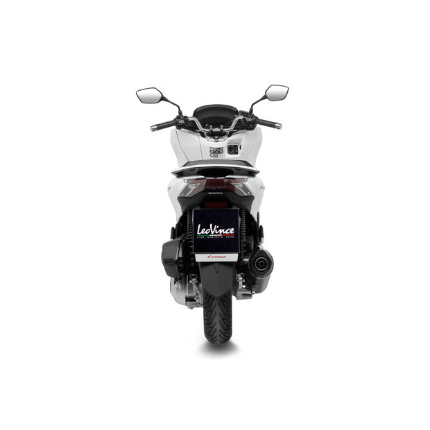 Ligne d'échappement complète LEOVINCE SBK NERO en inox / carbone - HONDA 125 PCX 2021 - 2024