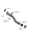 Silencieux de suppression de catalyseur LEOVINCE - BENELLI 500 LEONCINO / TRAIL 2017 - 2023