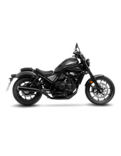 Silencieux LEOVINCE CLASSIC RACER noir inox - HONDA 1100 CMX REBEL 2021 - 2024