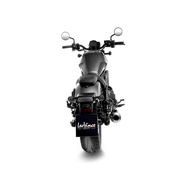 Silencieux LEOVINCE CLASSIC RACER noir inox - HONDA 1100 CMX REBEL 2021 - 2024