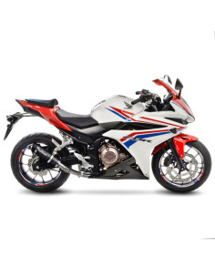 Silencieux LEOVINCE GP CORSA EVO en carbone - technopolymère - HONDA 500 CB F 2016-2018 / 500 CBR R 2016-2018 2