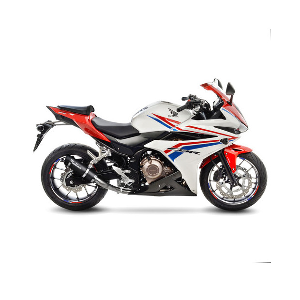 Silencieux LEOVINCE GP CORSA EVO en carbone - technopolymère - HONDA 500 CB F 2016-2018 / 500 CBR R 2016-2018