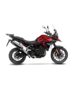 Silencieux LEOVINCE LV ONE EVO Black inox / carbone - TRIUMPH 900 TIGER GT / GT PRO / RALLY PRO 2024 - 2025