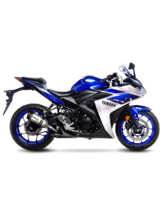 Silencieux LEOVINCE LV PRO en inox / carbone - YAMAHA 250 YZF-R25 2014 - 2018 / 300 MT-03 2016 - 2017 / 300 YZF R3 2015 - 2017 2