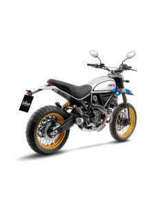 Silencieux LEOVINCE LV-10 Black en inox - DUCATI 800 SCRAMBLER DESERT SLED 2021 - 2022 2