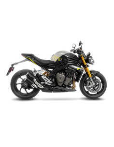 Silencieux LEOVINCE LV-10 BLACK en inox - TRIUMPH 1200 SPEED TRIPLE RR / RS / RX 2021 - 2025
