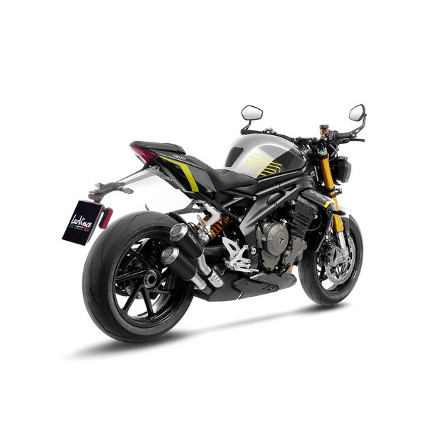 Silencieux LEOVINCE LV-10 BLACK en inox - TRIUMPH 1200 SPEED TRIPLE RR / RS / RX 2021 - 2025