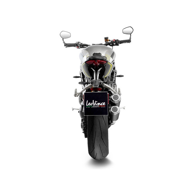 Silencieux LEOVINCE LV-10 BLACK en inox - TRIUMPH 1200 SPEED TRIPLE RR / RS / RX 2021 - 2025