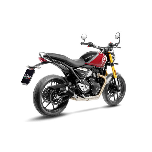 Silencieux LEOVINCE LV-10 BLACK en inox - TRIUMPH 400 SPEED 2024 - 2025 / 400 SCRAMBLER X 2024 - 2025