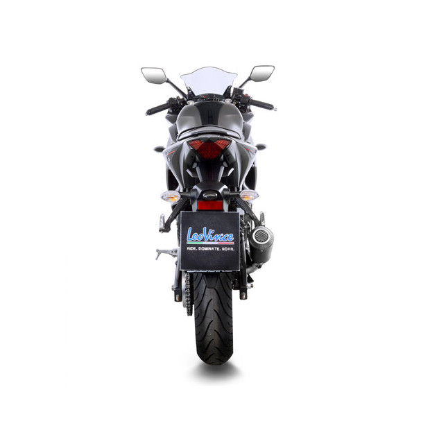 Silencieux LEOVINCE LV-10 BLACK EDITION inox -YAMAHA 250 YZF-R25 2014 - 2018 / 300 MT-03 2016 - 2020 / 300 YZF-R3 2015 - 2020