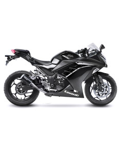 Silencieux LEOVINCE LV-10 BLACK EDITION inox - KAWASAKI 250 - 300 Z 2015 - 2016 / 250 - 300 NINJA R 2013 - 2016