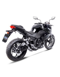 Silencieux LEOVINCE LV-10 BLACK EDITION inox - KAWASAKI 250 - 300 Z 2015 - 2016 / 250 - 300 NINJA R 2013 - 2016 2