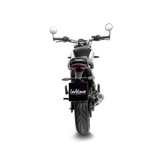 Silencieux LEOVINCE LV-10 en inox - TRIUMPH 400 SPEED 2024 - 2025 / 400 SCRAMBLER X 2024 - 2025