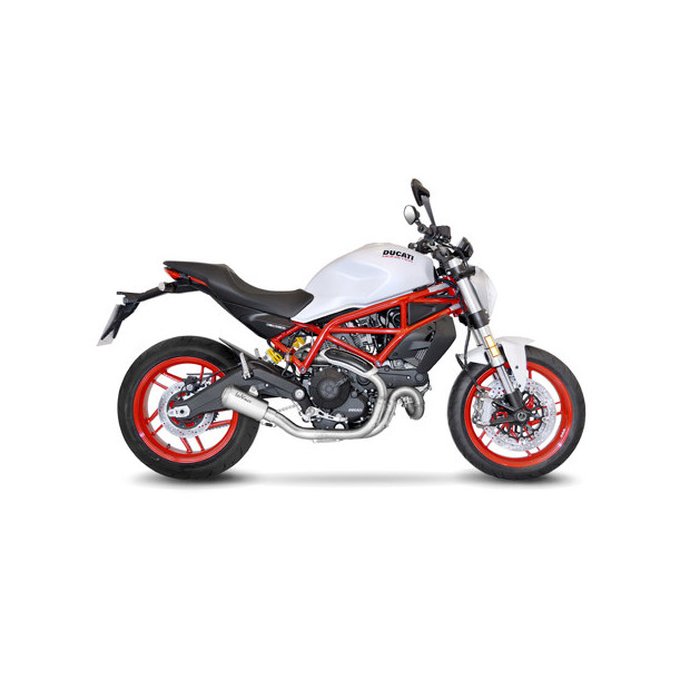 Silencieux LEOVINCE LV-10 en inox - DUCATI 800 SCRAMBLER 2015 - 2020 / 800 MONSTER 797 2017 - 2020