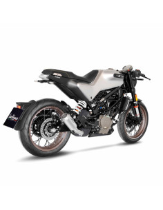 Silencieux LEOVINCE LV-10 en inox - HUSQVARNA 125 SVARTPILEN - VITPILEN 2021 - 2023 / 401 SVARTPILEN - VITPILEN 2020 - 2023 2