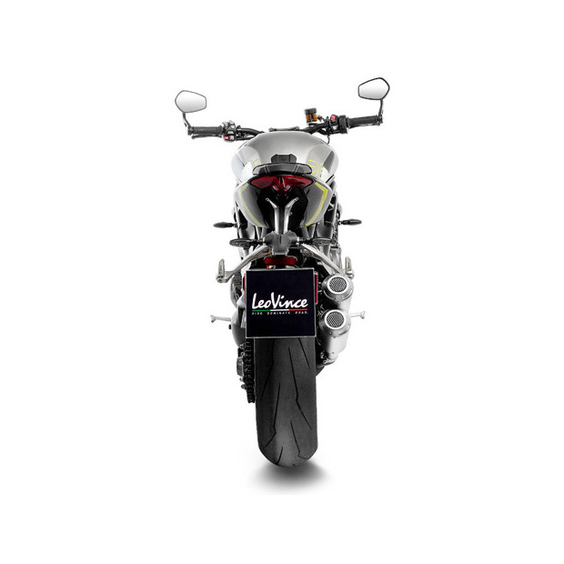 Silencieux LEOVINCE LV-10 en inox - TRIUMPH 1200 SPEED TRIPLE RR / RS / RX 2021-2025