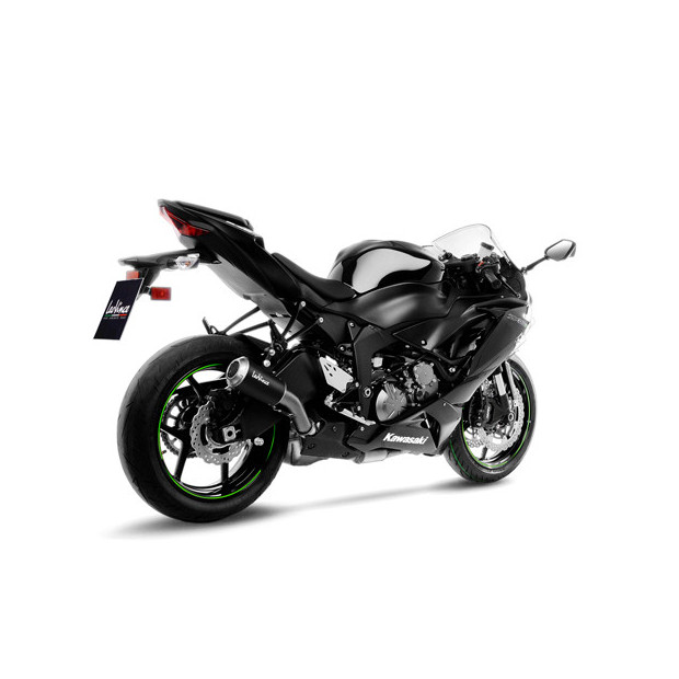 Silencieux LEOVINCE LV-10 noir inox - KAWASAKI 600 ZX-6R NINJA 2009-2016 / 636 ZX-6R NINJA 2013-2016 + 2019-2020 + 2024-2025