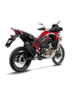Silencieux LEOVINCE LV-12 R noir en inox / carbone - HONDA 1100 CRF L AFRICA TWIN / ADVENTURE SPORT / DCT 2020 - 2023 2