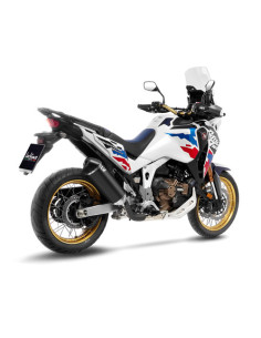 Silencieux LEOVINCE LV-14 BLACK EDITION en inox / carbone - HONDA 1100 CRF L AFRICA TWIN / ADVENTURE SPORT / DCT 2024 - 2025 2