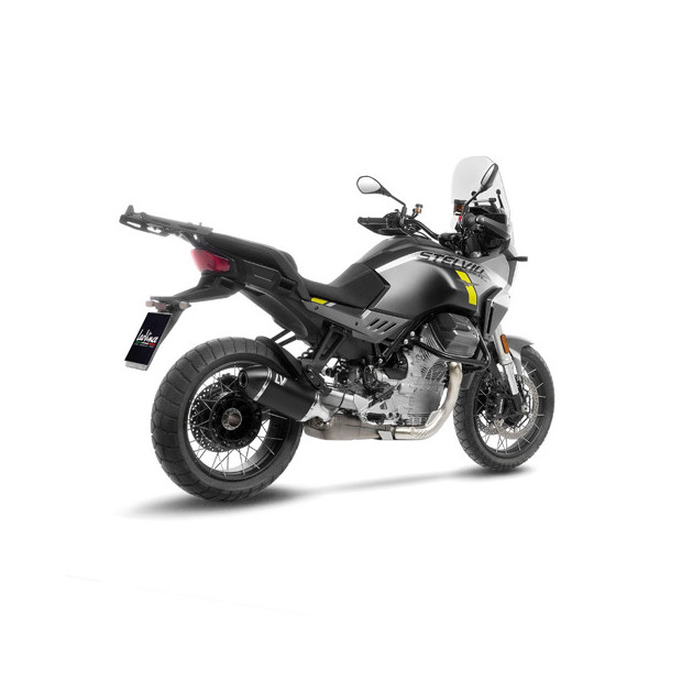 Silencieux LEOVINCE LV-14 BLACK EDITION en inox / carbone - MOTO GUZZI 1000 STELVIO 2024 - 2025