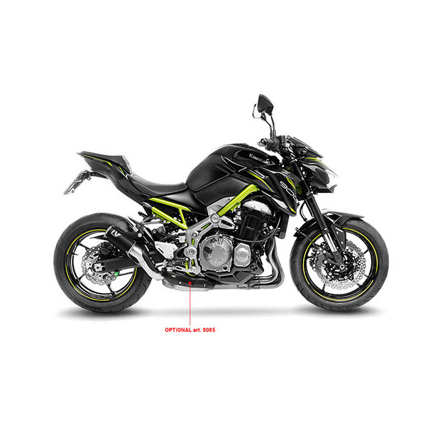 Silencieux LEOVINCE LV-CORSA Black en inox - KAWASAKI Z 900 2017 - 2025