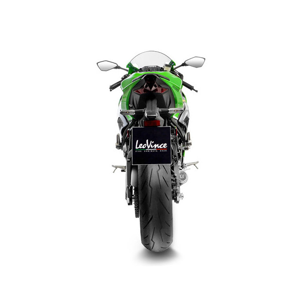 Silencieux LEOVINCE LV-CORSA S Black inox - KAWASAKI ZX-6R NINJA 2013 - 2016 + 2019 - 2020 + 2024 - 2025