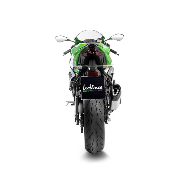 Silencieux LEOVINCE SBK LV-14R en inox / carbone - KAWASAKI ZX-6R NINJA 2019 - 2020 + 2024 - 2025