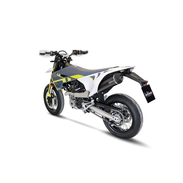 Silencieux LEOVINCE SBK NERO en inox / carbone - HUSQVARNA 701 ENDURO / LR 2021 - 2024 - 701 SUPERMOTO 2021 - 2024