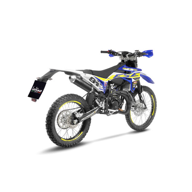Silencieux LEOVINCE X-FIGHT carbone - inox - SHERCO 50 SE-RS / SM-RS / SM-R / SE-R 2021 - 2024