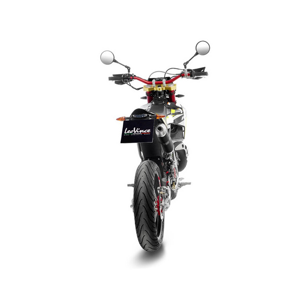 Silencieux LEOVINCE X-FIGHT noir en inox - FANTIC 50 XE - XM COMPETITION / PERFORMANCE