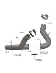 Suppresseur de catalyseur LEOVINCE - DUCATI Monster 937 2021 - 2023 / DesertX 2022 - 2023 2